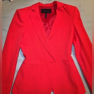BCBGMaxAzria Women's Vibrant Red Blazer
